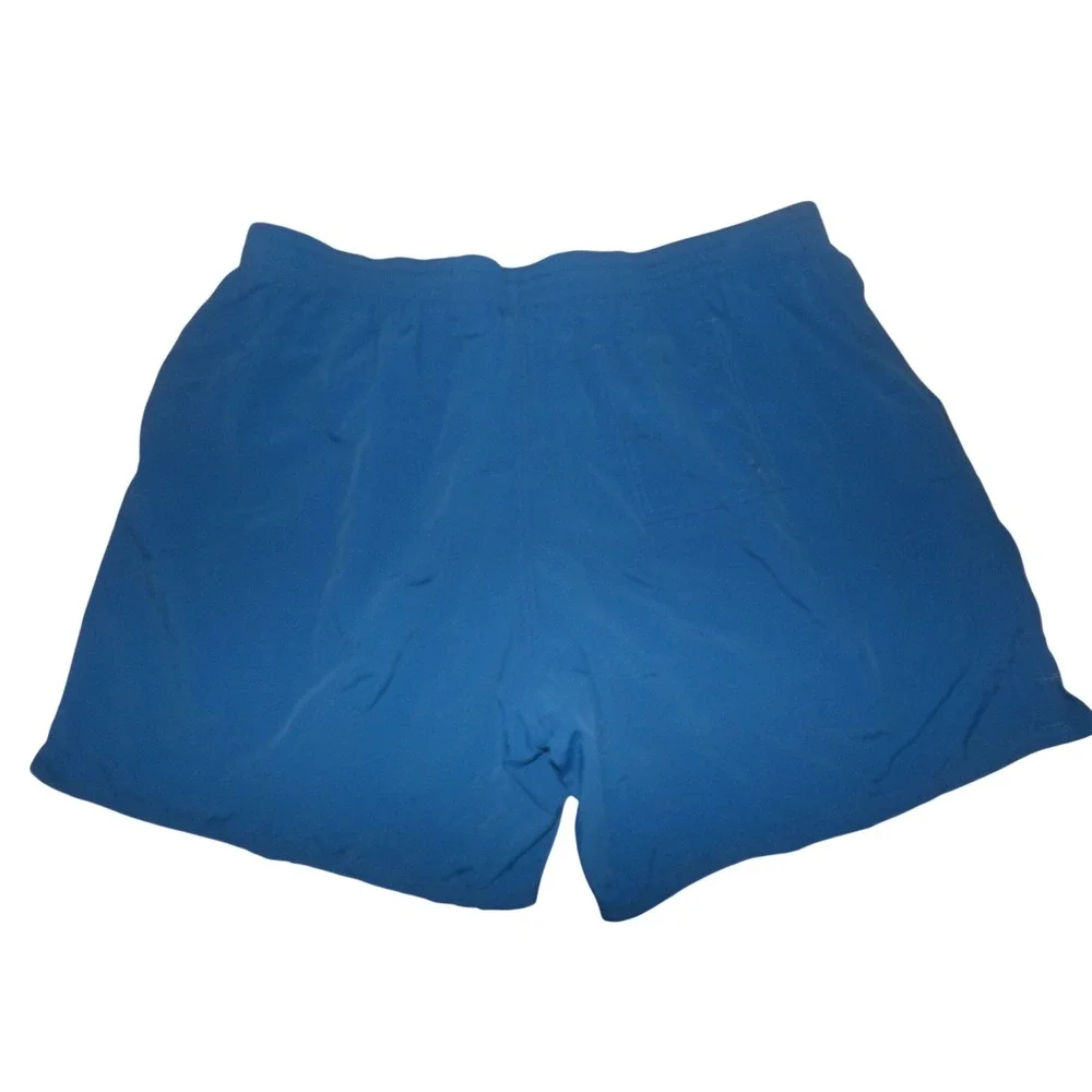 Nike Mens Swim Trunks Blue Board Shorts Embroidered Swoosh Size 4XL